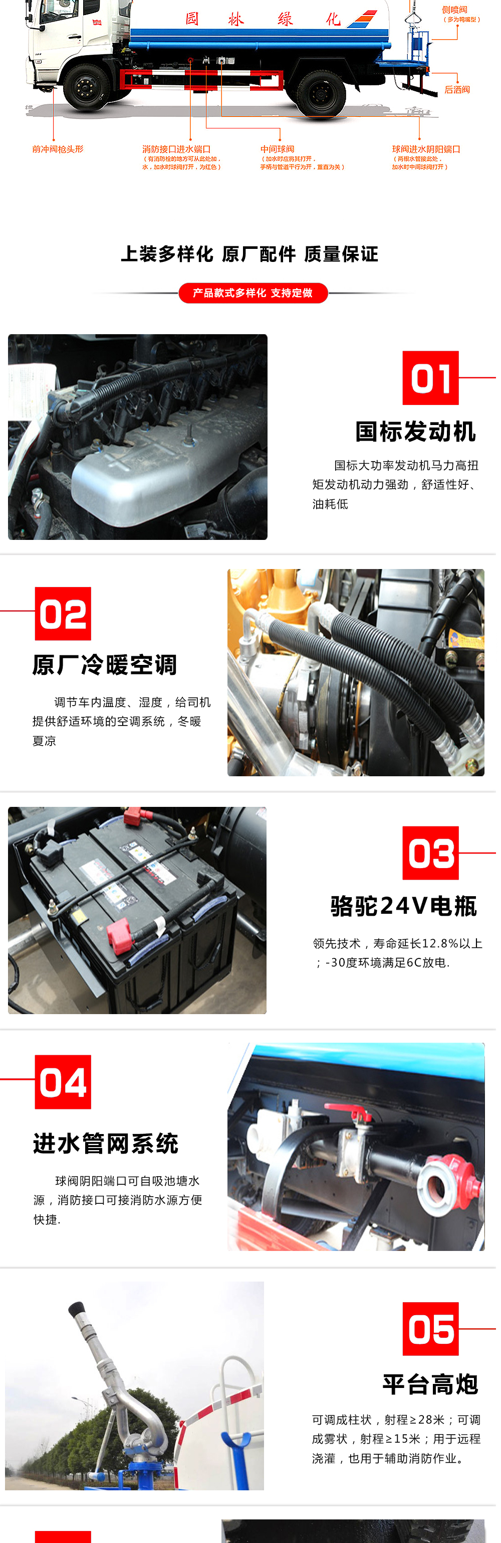 東風(fēng)D9新款10-12噸灑水車--國六系列